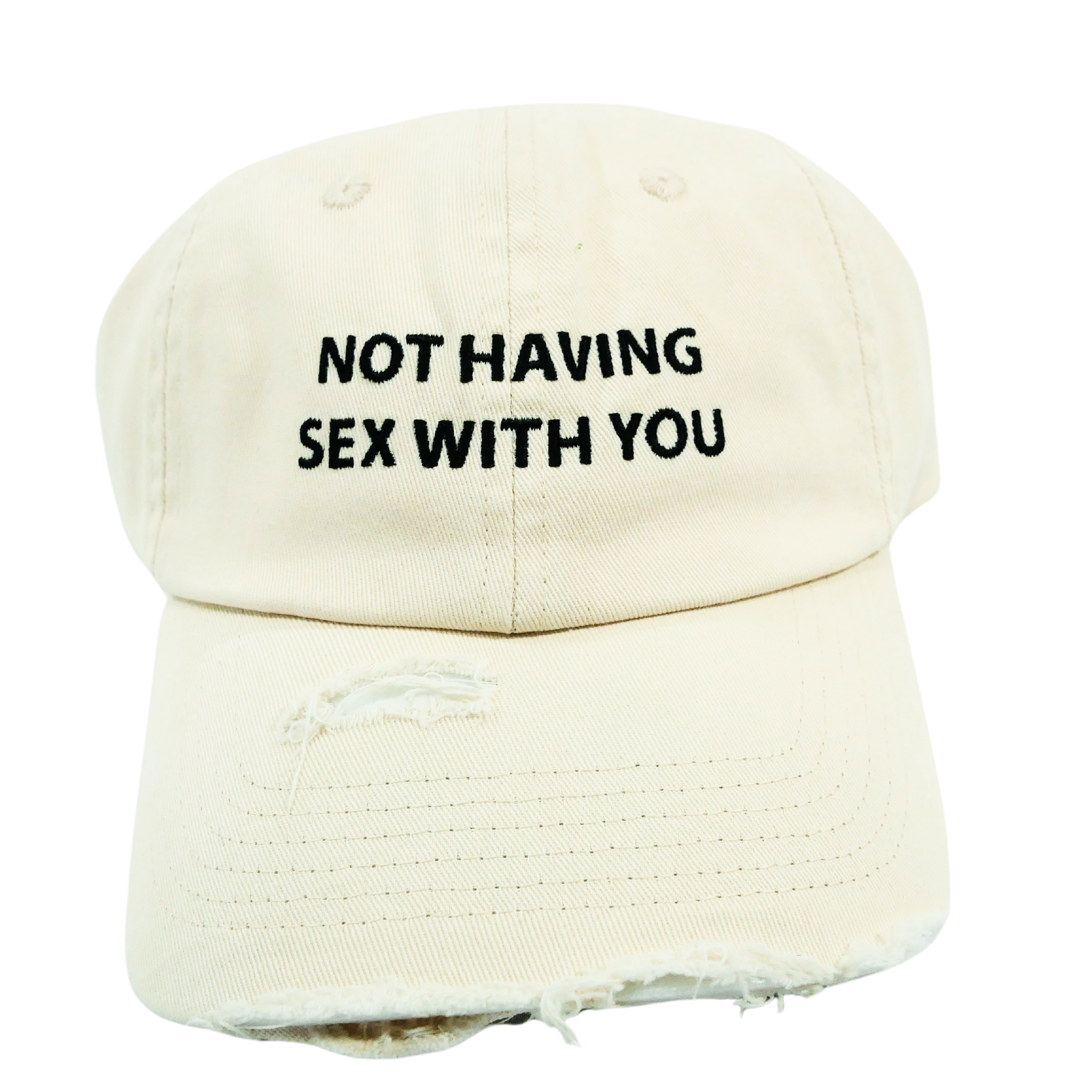 "NHSWU" DAD CAP / GYM HAT IN WHITE