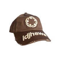 IDJHSWA® Classic Distressed Cap in Brown/Crème