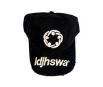 IDJHSWA® Classic Distressed Cap in Black/Crème