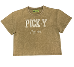"PICKY" Cropped Tee