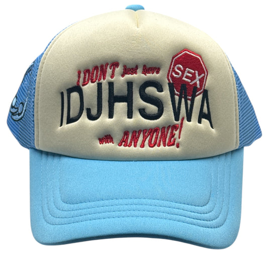 IDJHSWA “I Don’t Just Have Sex” Trucker Hat – “Sky” Blue