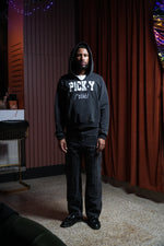 "Definition of PICK•Y" Heavyweight Hoodie in Black