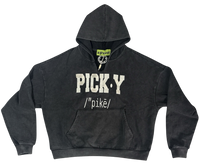 "Definition of PICK•Y" Heavyweight Hoodie in Black